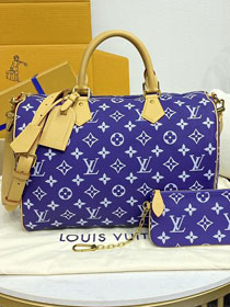 Louis vuitton original soft calfskin speedy P9 40 M11597 amethyst purple