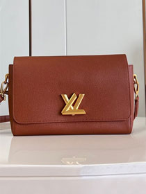 Louis vuitton original calfskin soft twist handbag M24640 brown