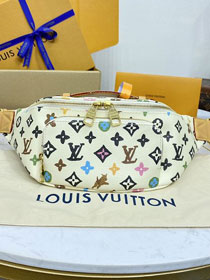 Louis vuitton original monogram canvas rush bumbag M24858 white