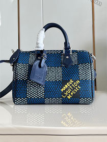 Louis vuitton original damier canvas speedy 25 N40691 blue