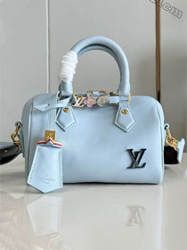 Louis vuitton original calfskin speedy 18 M24604 blue