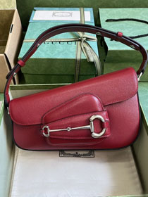 GG original calfskin horsebit 1955 small shoulder bag 764155 red