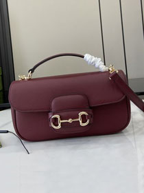 GG original calfskin 1955 horsebit small shoulder bag 815206 wine