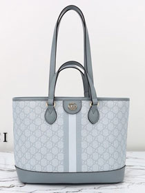 GG original canvas ophidia small tote bag 765043 light blue