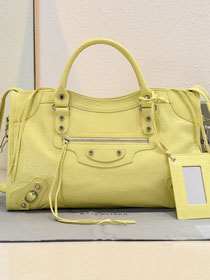 Balenciaga original lambskin le city medium bag 7977862 yellow