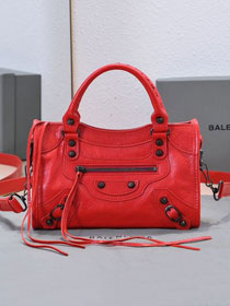 Balenciaga original lambskin le city mini bag 8063952 red