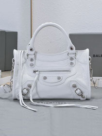 Balenciaga original lambskin le city mini bag 8063952 white