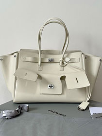 Balenciaga original calfskin bel air medium carry all bag 8054812 beige