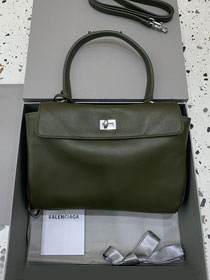 Balenciaga original calfskin rodeo small handbag 7897792 green