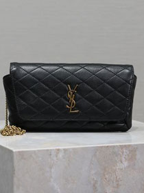 YSL original lambskin gaby phone case 742579 black