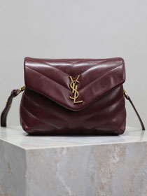 YSL original calfskin loulou mini bag 467072 bordeaux