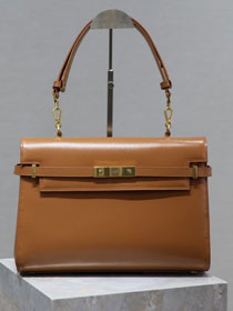 YSL original calfskin manhattan top handle bag 769512 brown