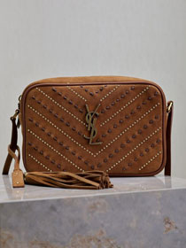 YSL original suede lou camera bag 520534 brown