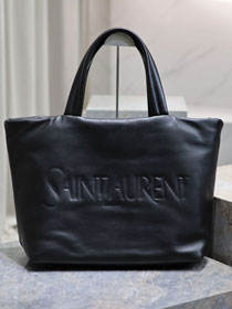 YSL original lambskin shopping tote bag 379269-2 black