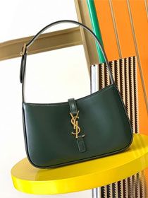 YSL original calfskin le 5A7 hobo bag 657228 green