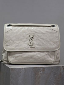 YSL original calfskin large niki bag 498830 white