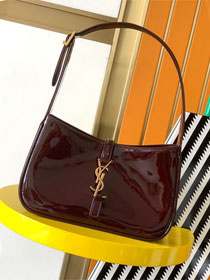 YSL original patent calfskin le 5A7 hobo bag 657228 bordeaux