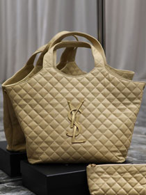 YSL original lambskin icare maxi shopping bag 698651 apricot