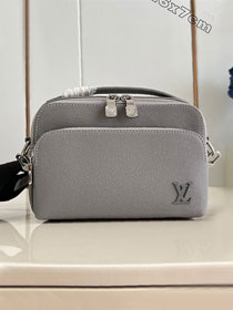 Louis vuitton original calfskin avenue messenger bag m11657 grey