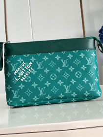 Louis vuitton original monogram canvas pochette voyage M12665 green