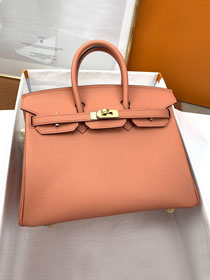 Hermes original epsom leather birkin 30 bag H30-3 crevette pink