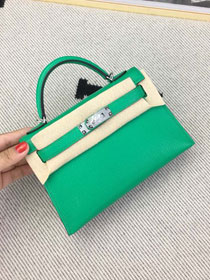 Hermes original goatskin mini kelly 19 bag KG0019 bamboo