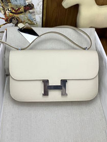 Hermes original epsom leather constance elan bag C024 craie 