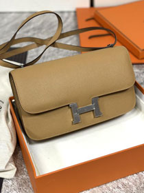 Hermes original epsom leather constance elan bag C024 latte