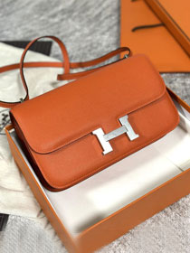 Hermes original epsom leather constance elan bag C024 orange