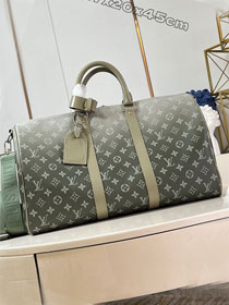 Louis vuitton original monogram canvas keepall 45 M11718 green